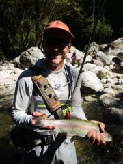 nice river Rainbow trout August